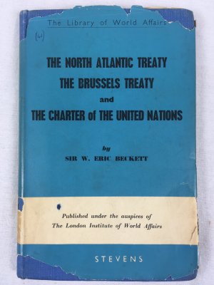 The North Atlantic Treaty, the Brussels Treaty and the Chamber of the United Nations. London, Stevens & Sons, 1950.