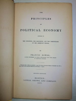 The Principles of Political Economy. Second Edition. Boston: Little, Brown, 1859.