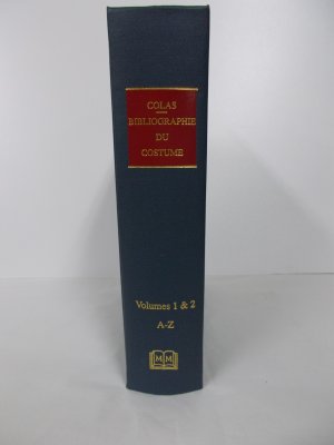 Bibliographie Generale du Costume et de la Mode. Tome 1-2 en 1. Reprint (Paris, Colas, 1933). Mansfield, Martino, [199-].