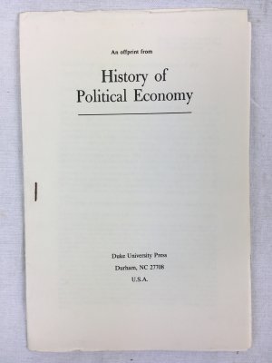 Alfred Marshall and the Establishment of the Cambridge Economic Tripos. Durham, Duke University Press, 1988.
