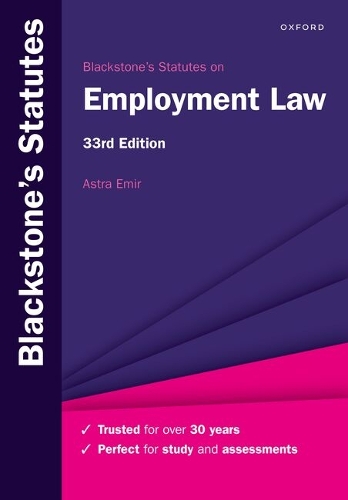 Blackstone's Statutes on Employment Law.
