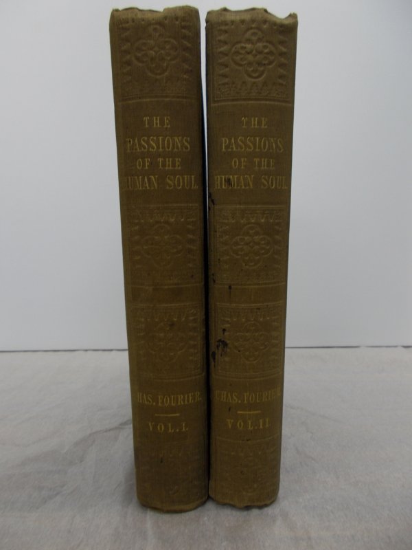 The Passions of the Human Soul. Translated from the French by the Rev. John Reynell Morell. With critical annotations, a biography of Fourier, and a general introduction by Hugh Doherty. Vol. I-II. London, H. Bailliere, 1851.