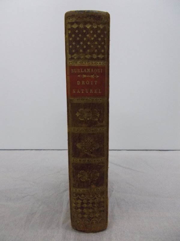Elemens du Droit Naturel; Devoirs de l'Homme et du Citoyen, traduit de Pufendorf par Barbeyrac. Nouvelle edition. Paris, Janet et Cotelle, 1820.
