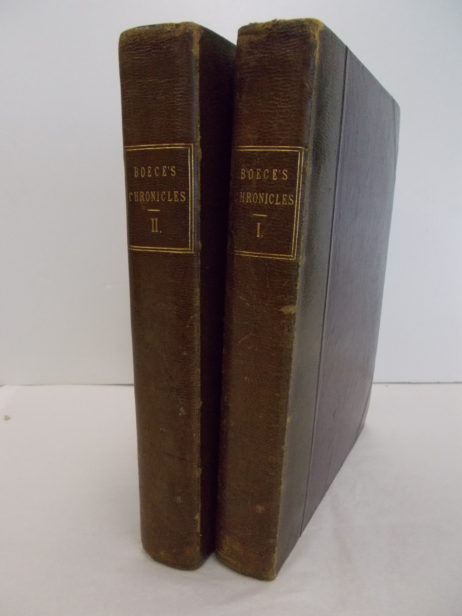 The History and Chronicles of Scotland: written in Latin, translated by John Bellenden. 2 vols. Edinburgh: Reprinted for W. and C. Tait, 1821.