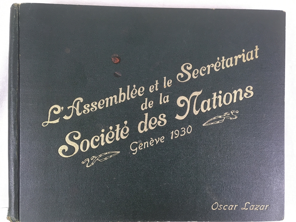 L'assemblee et le Secretariat de la Societe des Nations, Geneve 1930. [Geneve], [1930].