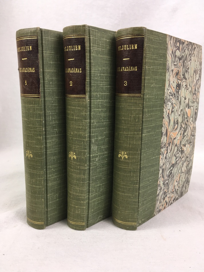 Les Avadanas, contes et apologues indiens inconnus jusqu'a ce jour, suivis de fables, de po?sies et de nouvelles chinoises, Paris: published by P. Benjamin Dupart, 1859.